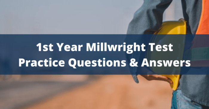 Millwright practice tests sample