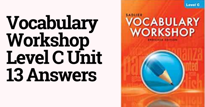 Vocabulary workshop level c unit 13