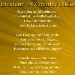 Countee cullen incident presentation