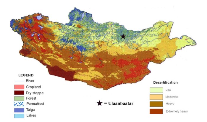 How is desertification being countered in inner mongolia