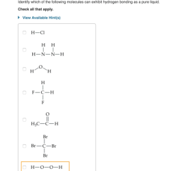 Molecules identify following which bonding liquid hydrogen pure exhibit transcribed text show